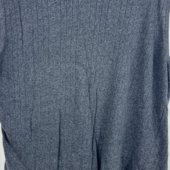 Izod Sweater Vest Size 2XLT Gray Sleeveless V Neck Striped Stretch Cotton Rayon - Picture 3 of 9